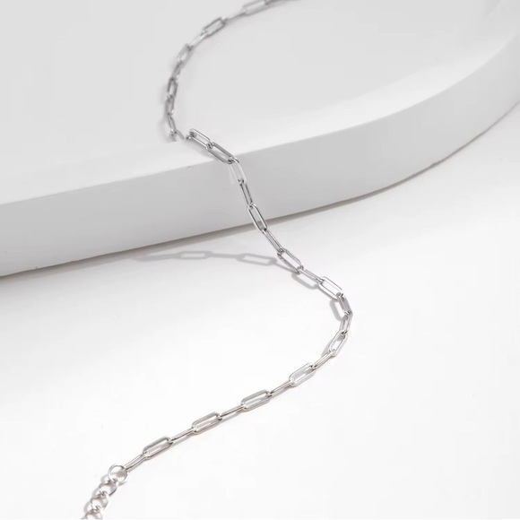 Silver Paper Clip Chain Bracelet - Picture 5 of 5